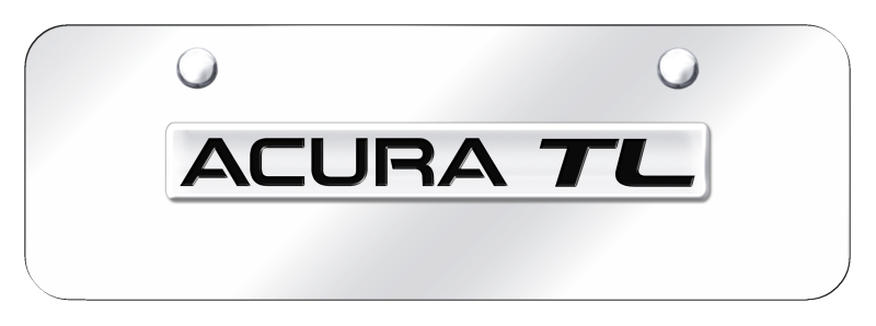 Acura TL Name Mini Plate - Chrome on Mirrored
