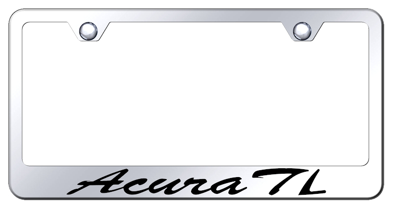 Acura TL Script Stainless Steel Frame - Etched Mirrored