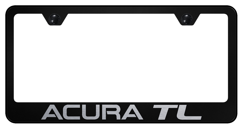 Acura TL Stainless Steel Frame - Laser Etched Black