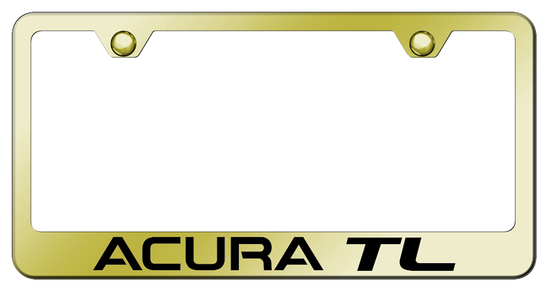 Acura TL Stainless Steel Frame - Laser Etched Gold