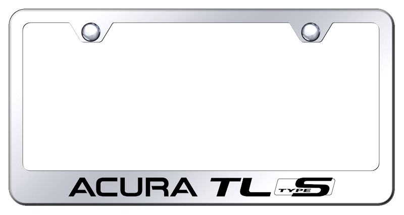 Acura TL S-Type Laser Etched Stainless Steel License Plate Frame - Finish:Mirror