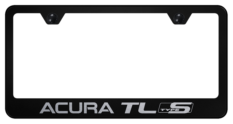 Acura TL Type S Stainless Steel Frame - Laser Etched Black