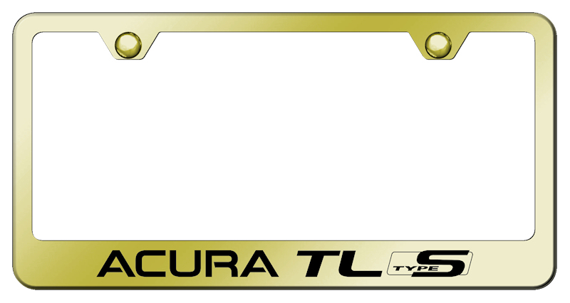 Acura TL Type S Stainless Steel Frame - Laser Etched Gold