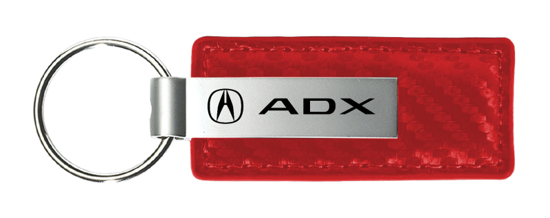 ADX Carbon Fiber Leather Key Fob - Red