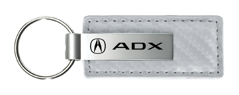 ADX Carbon Fiber Leather Key Fob - White