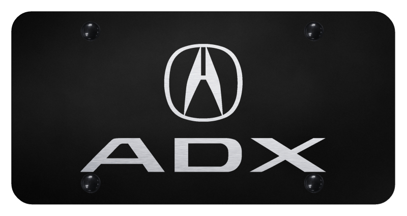 ADX License Plate - Laser Etched Black