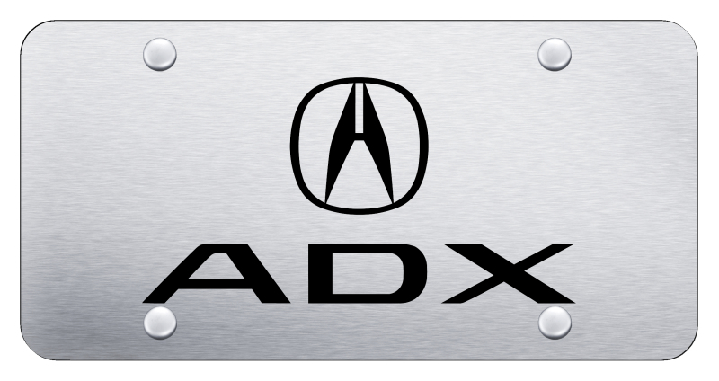 ADX License Plate - Laser Etched Brushed
