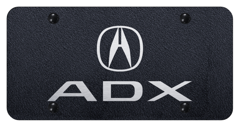 ADX License Plate - Laser Etched Rugged Black