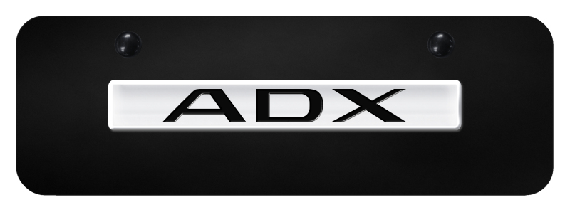 ADX Name Mini Plate - Chrome on Black
