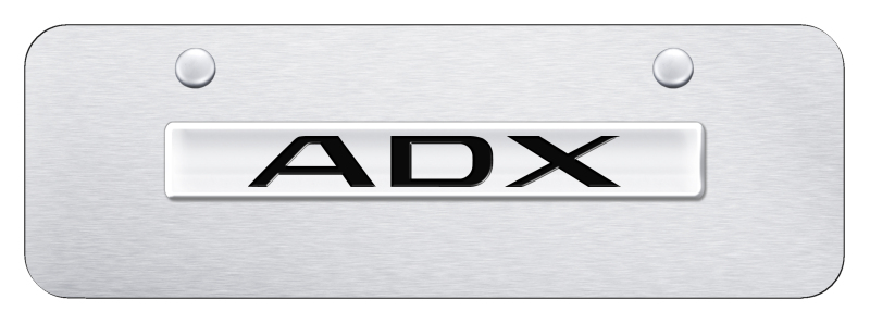 ADX Name Mini Plate - Chrome on Brushed