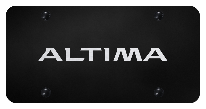 Altima License Plate - Laser Etched Black
