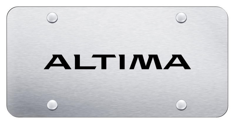 Altima License Plate - Laser Etched Brushed