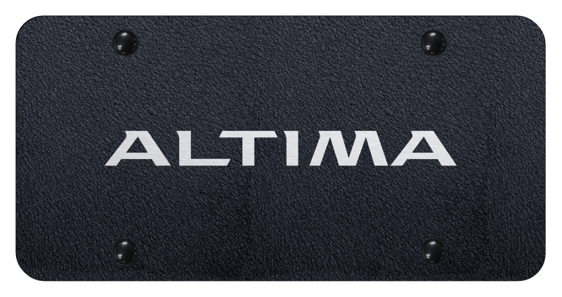 Altima License Plate - Laser Etched Rugged Black