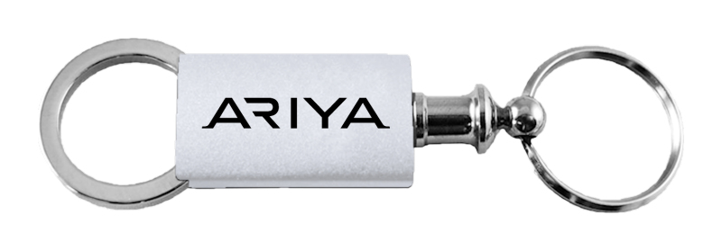 Ariya Anodized Aluminum Valet Key Fob - Silver