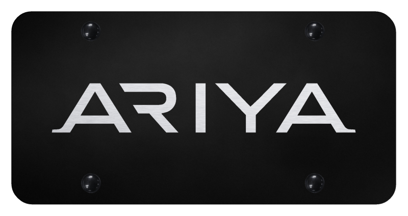 Ariya License Plate - Laser Etched Black