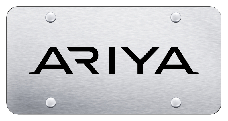 Ariya License Plate - Laser Etched Brushed