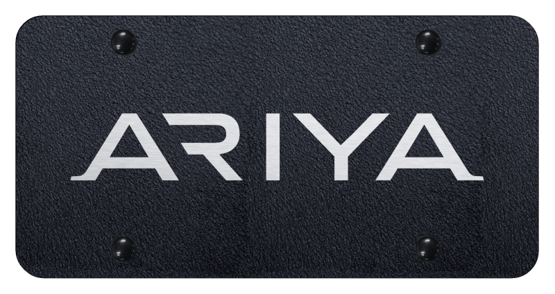 Ariya License Plate - Laser Etched Rugged Black