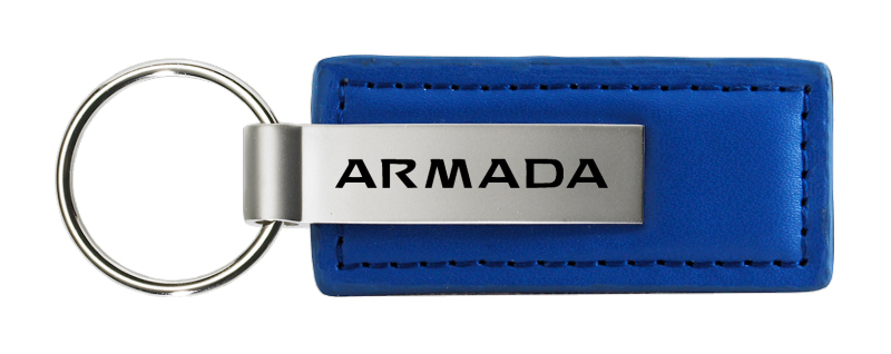 Armada Leather Key Fob - Blue