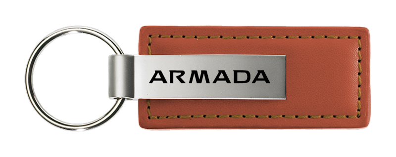Armada Leather Key Fob - Brown
