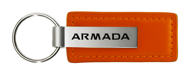 Armada Leather Key Fob - Orange