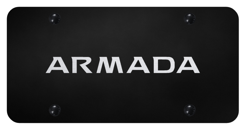 Armada License Plate - Laser Etched Black