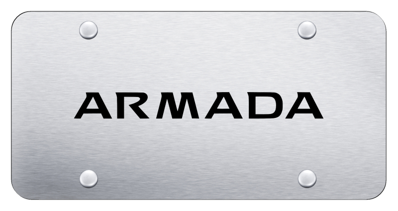 Armada License Plate - Laser Etched Brushed