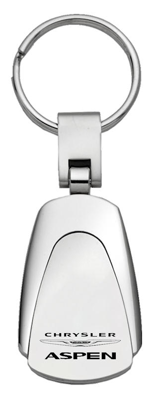 Aspen Teardrop Key Fob - Silver