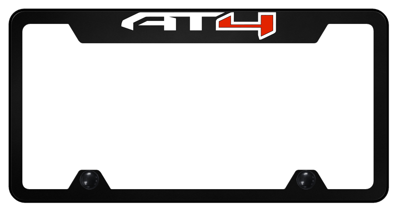 AT4 Red Steel Truck Cut-Out Frame - UV Print on Black