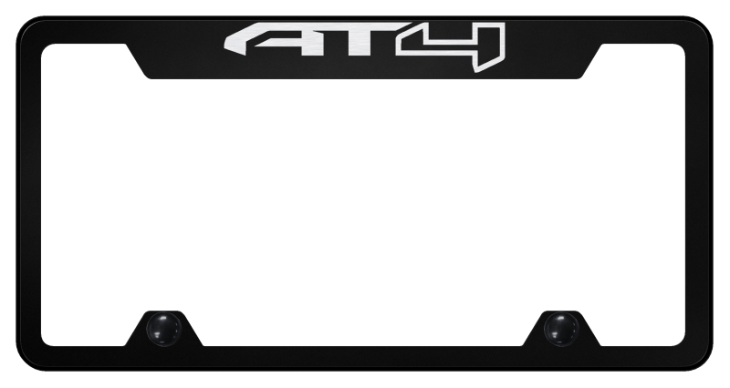 AT4 Steel Truck Cut-Out Frame - Laser Etched Black