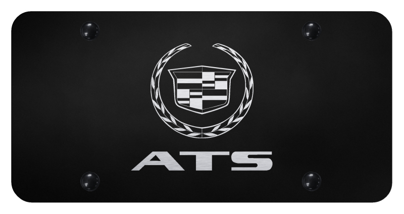 ATS License Plate - Laser Etched Black