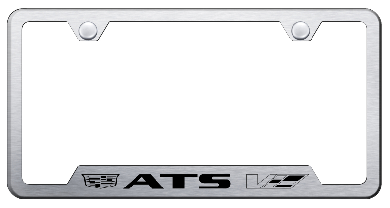 ATS-V 2014 Cut-Out Frame - Laser Etched Brushed
