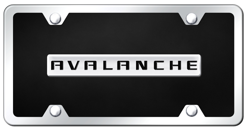 Avalanche Name Acrylic Kit - Chrome on Black