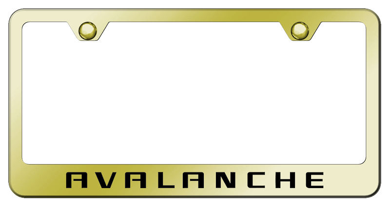 Avalanche Stainless Steel Frame - Laser Etched Gold