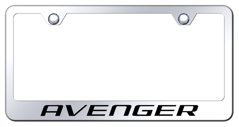 Dodge Avenger Laser Etched Stainless Steel License Plate Frame - Finish:Mirror