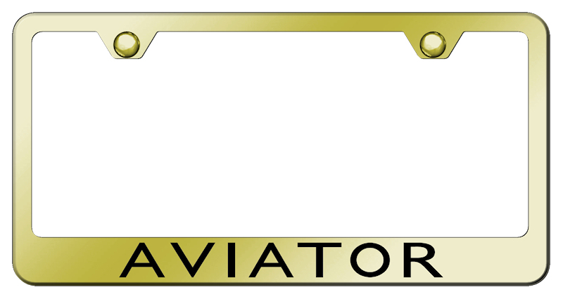 Aviator Stainless Steel Frame - Laser Etched Gold
