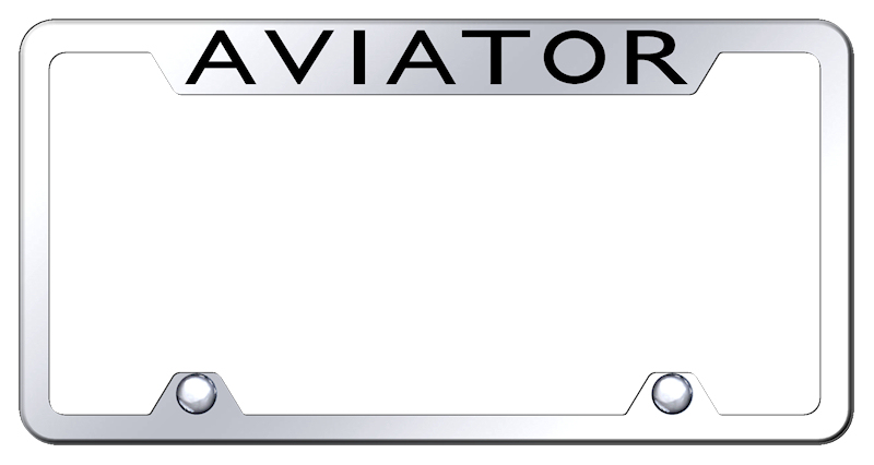 Aviator Steel Truck Cut-Out Frame - Laser Etched Mirrored