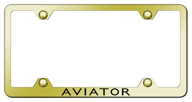 Aviator Steel Wide Body Frame - Laser Etched Gold