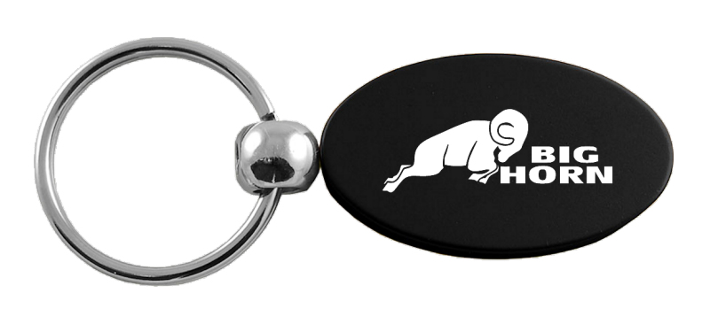 Big Horn Oval Key Fob - Black