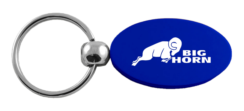 Big Horn Oval Key Fob - Blue