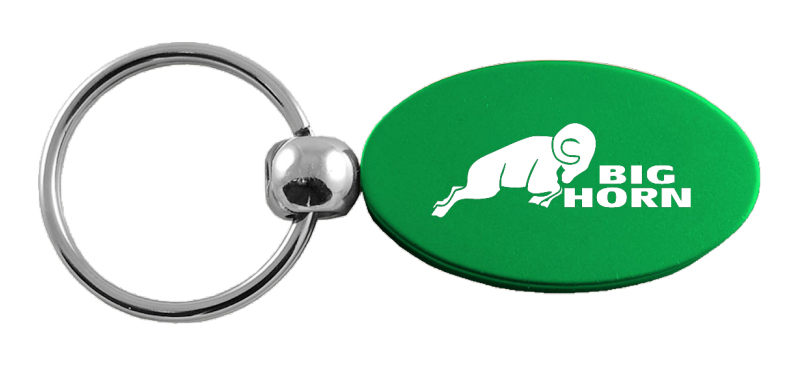 Big Horn Oval Key Fob - Green
