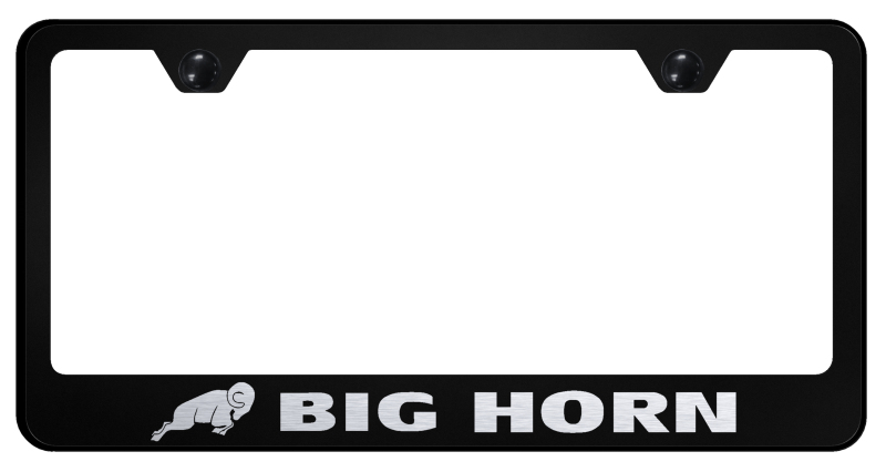 Big Horn Stainless Steel Frame - Laser Etched Black