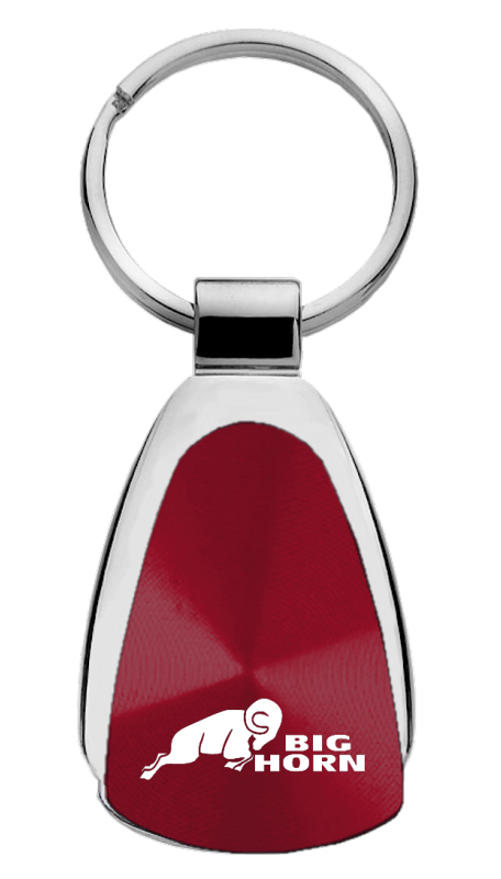 Big Horn Teardrop Key Fob - Burgundy