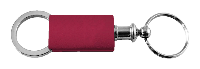 Blank Anodized Aluminum Valet Key Fob - Burgundy