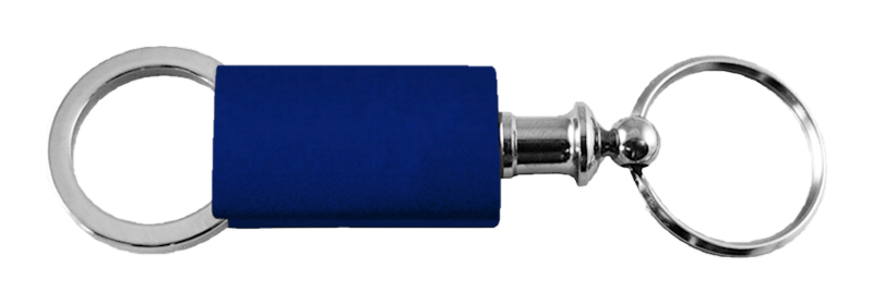 Blank Anodized Aluminum Valet Key Fob - Navy