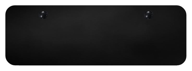 Blank Mini License Plate - Black