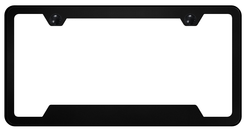 Blank PC Notched Frame - Black