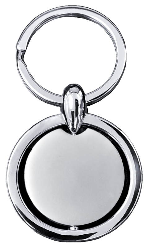 Blank Revolver Key Fob - Silver