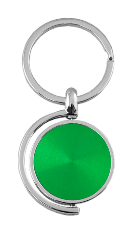 Blank Spinner Key Fob - Green