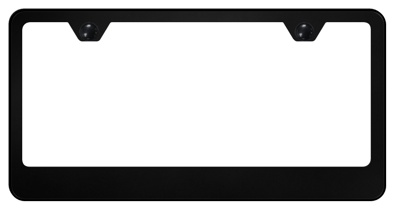 Blank Stainless Steel Frame - Black