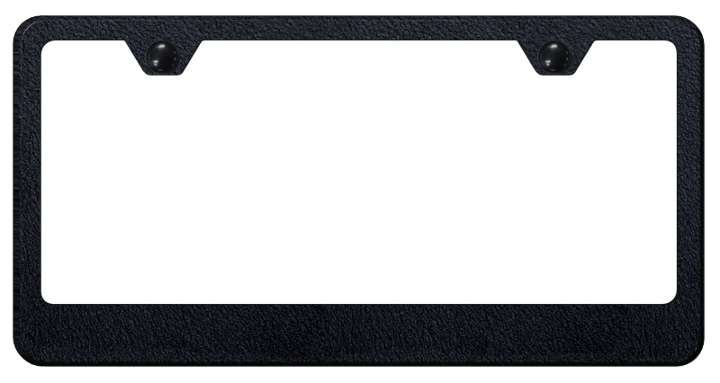 Blank Stainless Steel Frame - Rugged Black